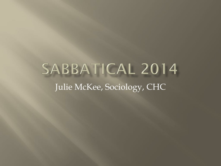 julie mckee sociology chc