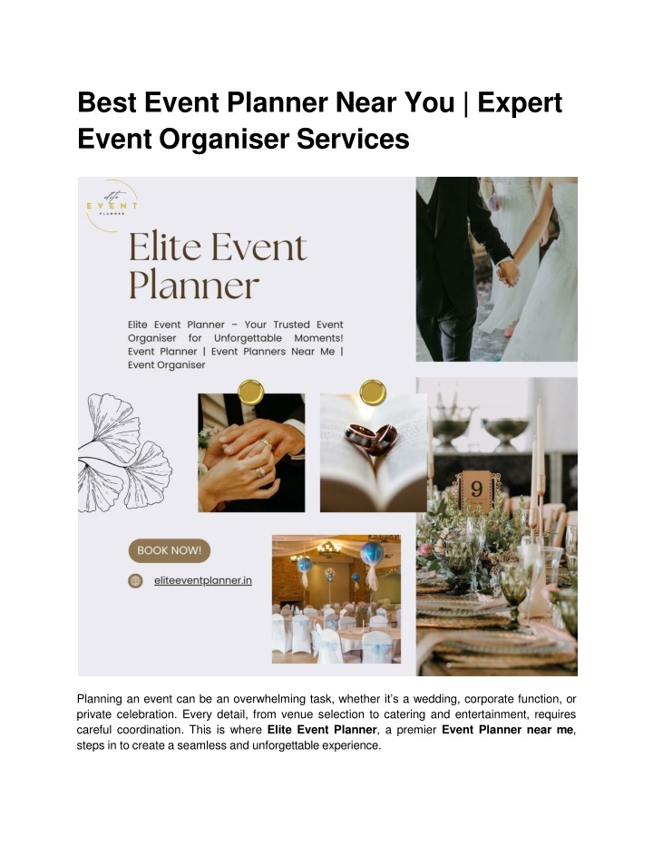 best event planner near you expert event