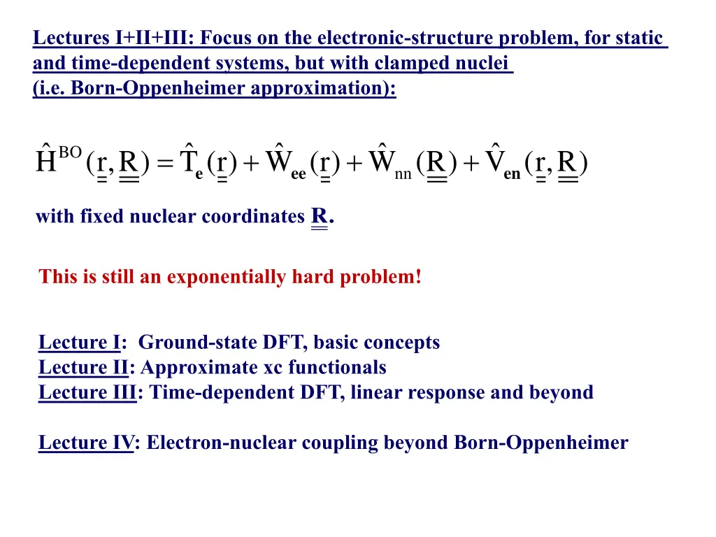 lectures i ii iii focus on the electronic 1