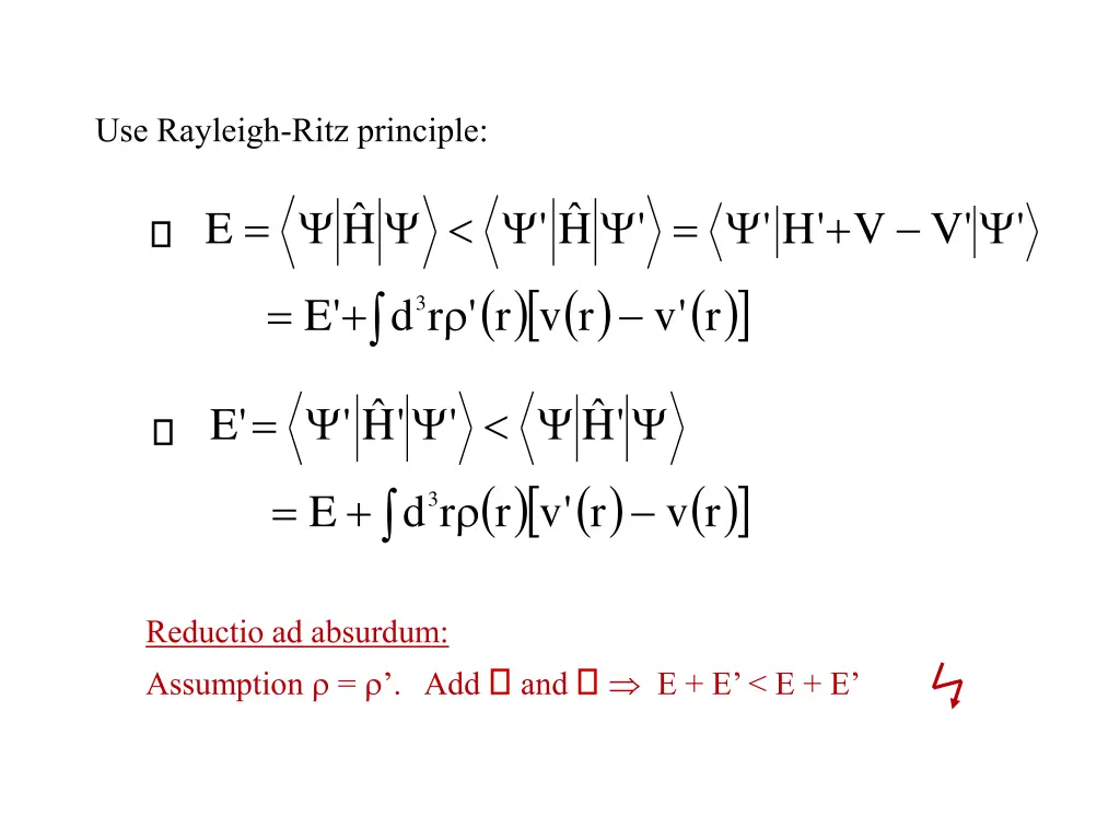 use rayleigh ritz principle