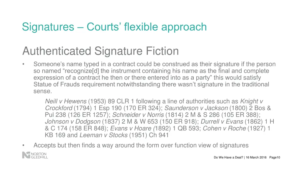 signatures courts flexible approach 2