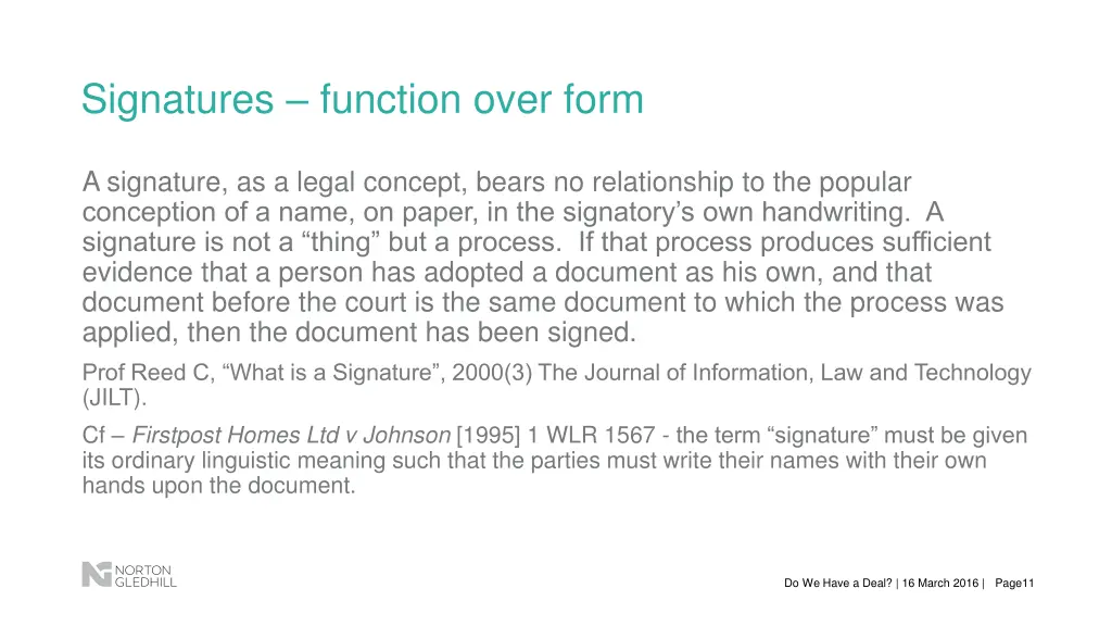 signatures function over form