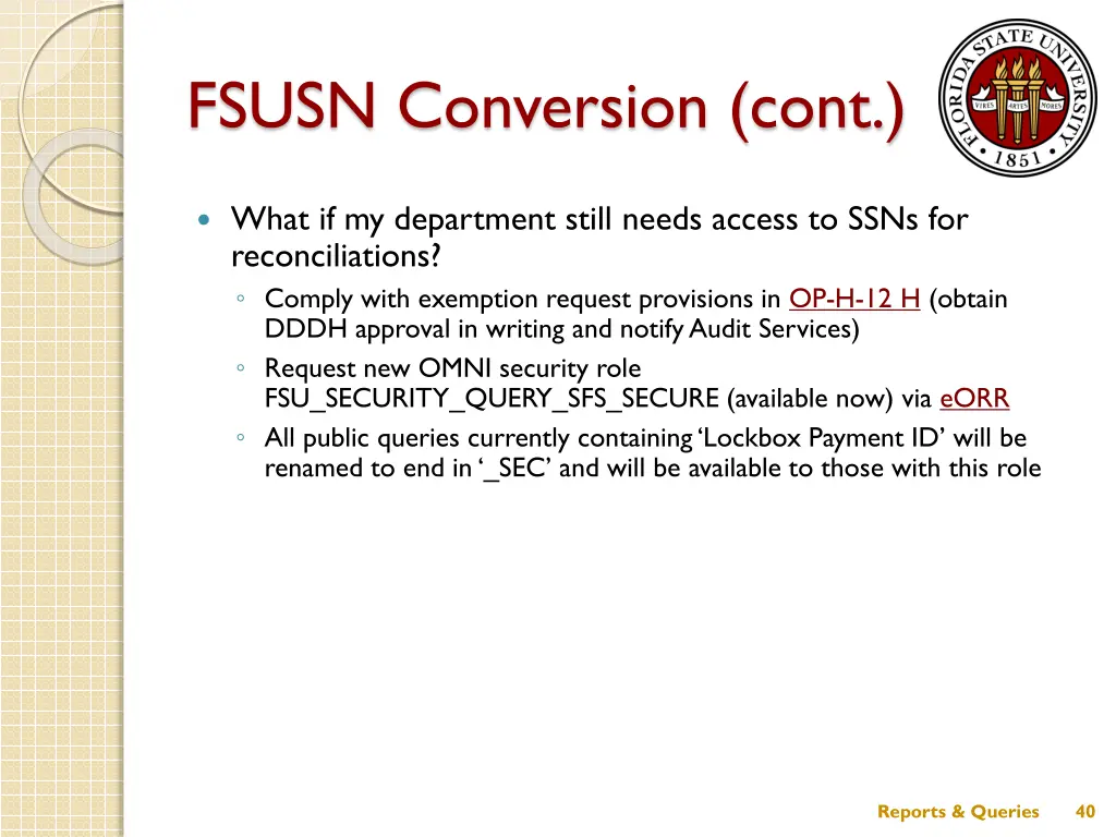 fsusn conversion cont