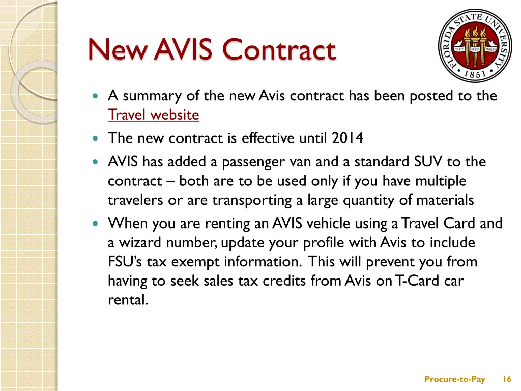 new avis contract