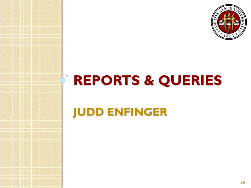 reports queries