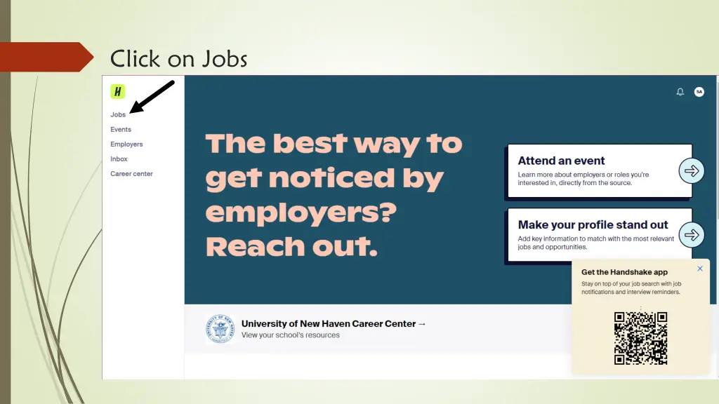 click on jobs