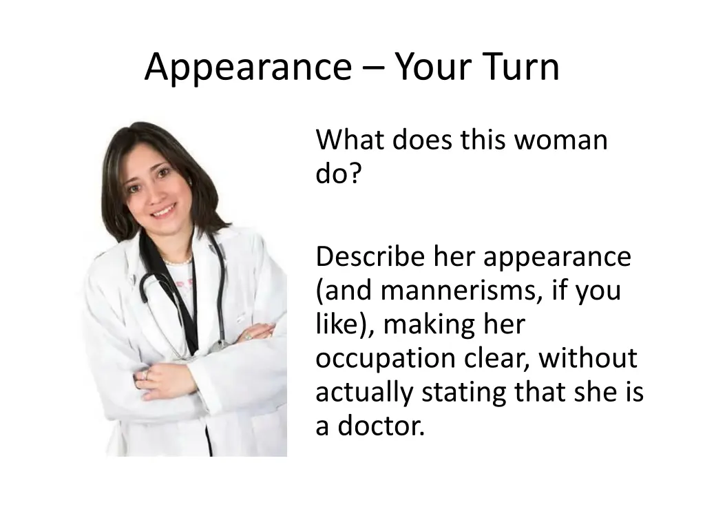 appearance your turn