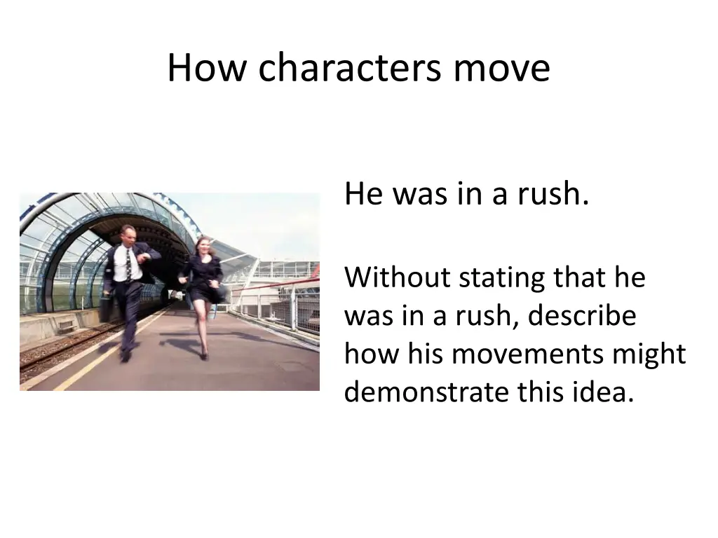 how characters move 1