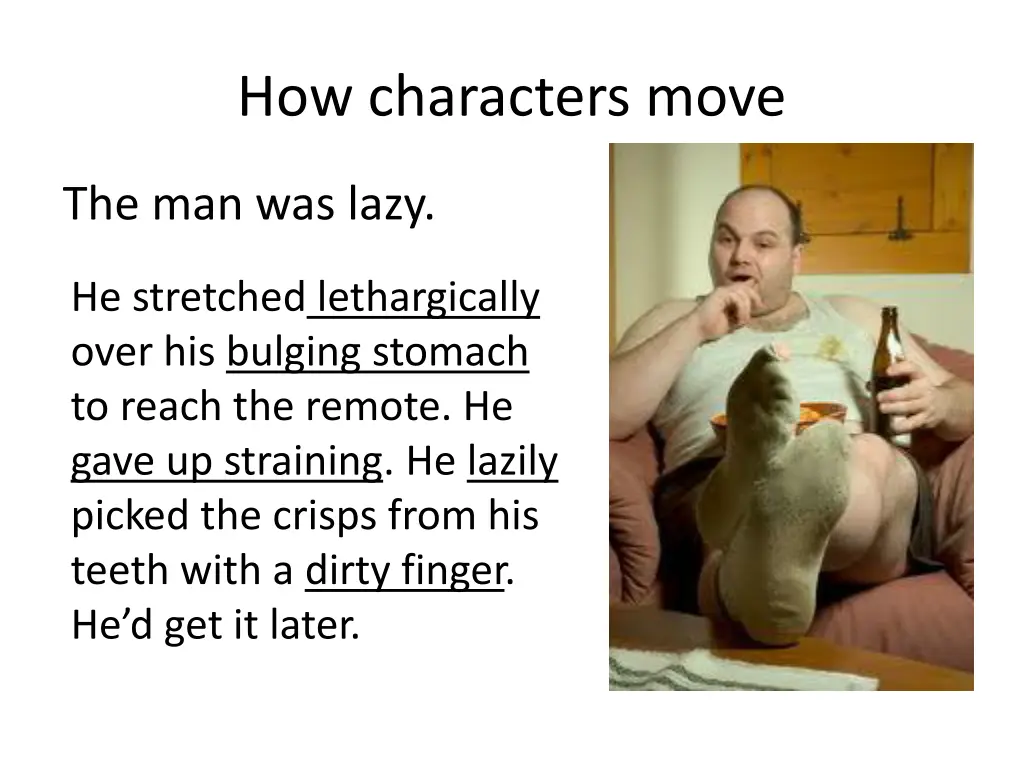 how characters move