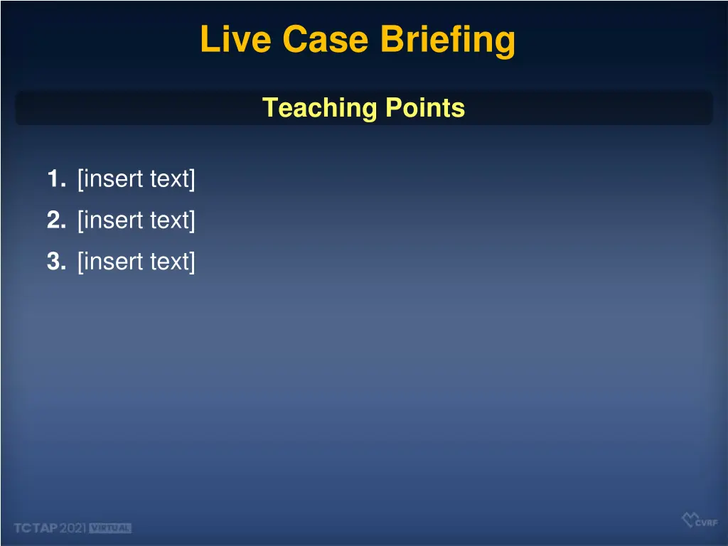live case briefing 4