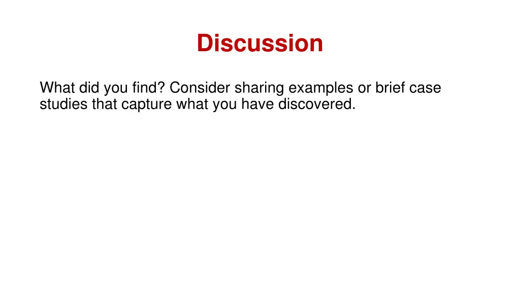 discussion