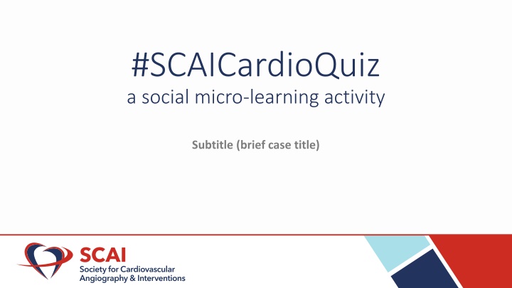 scaicardioquiz a social micro learning activity