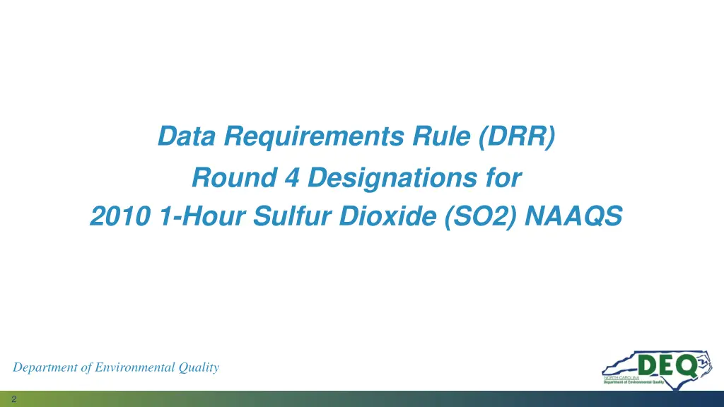 data requirements rule drr round 4 designations