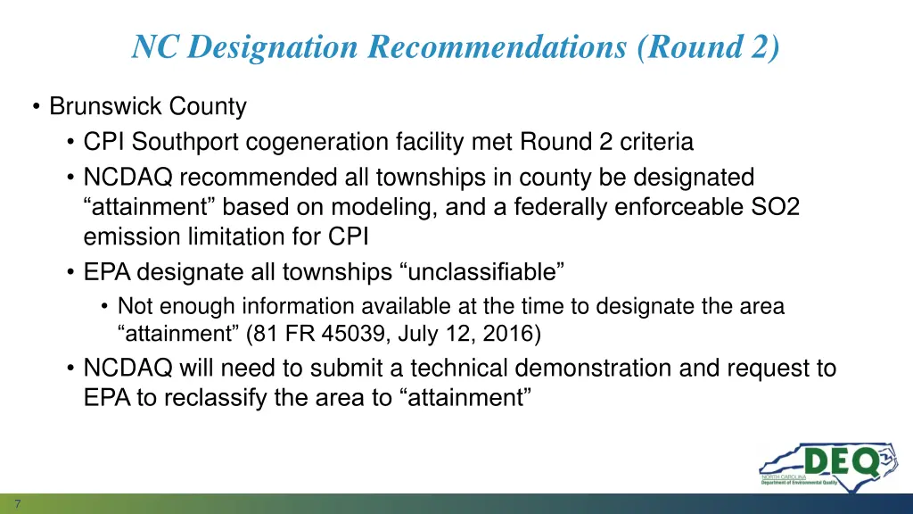 nc designation recommendations round 2