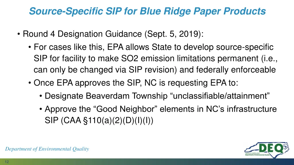 source specific sip for blue ridge paper products 1