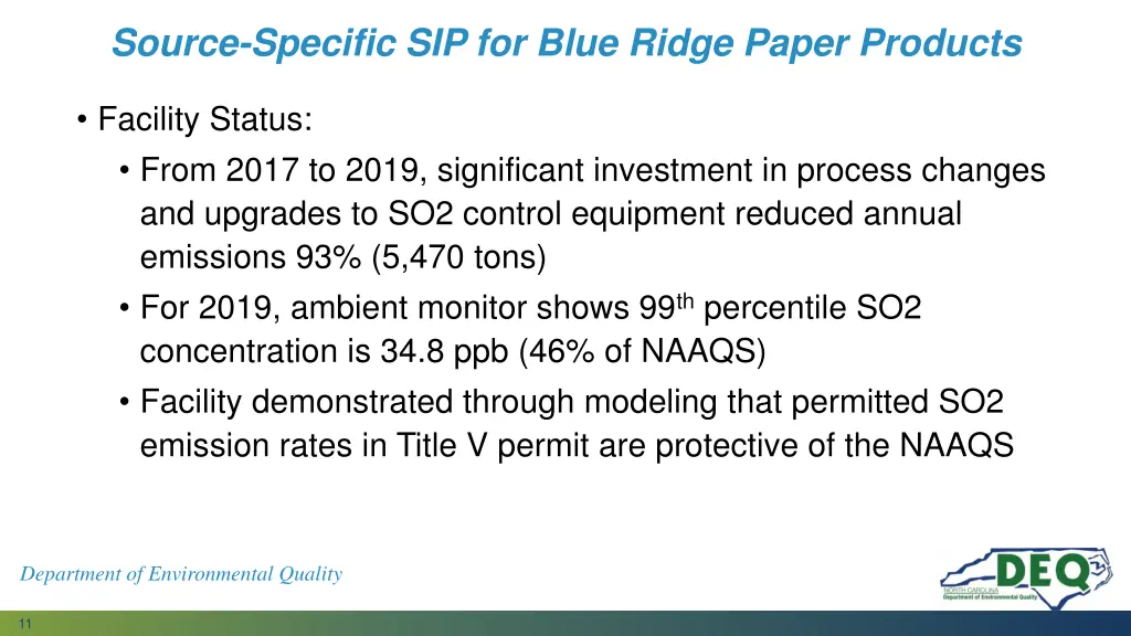source specific sip for blue ridge paper products