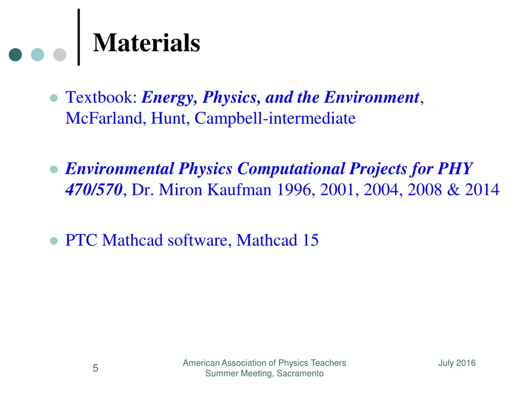 materials