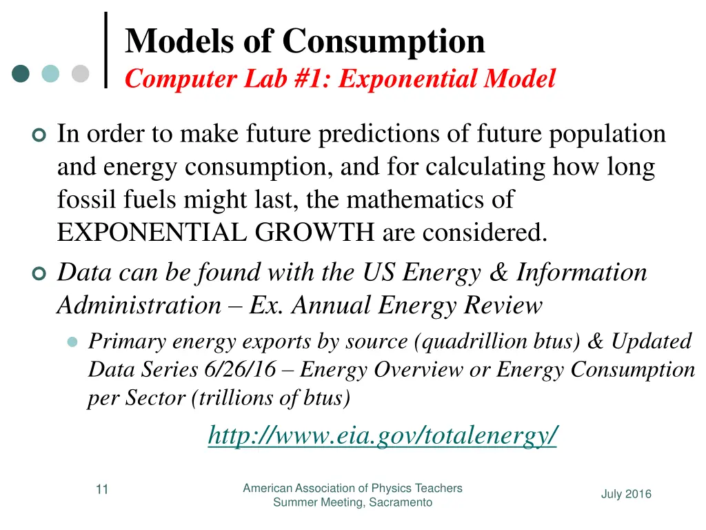 models of consumption computer lab 1 exponential 1