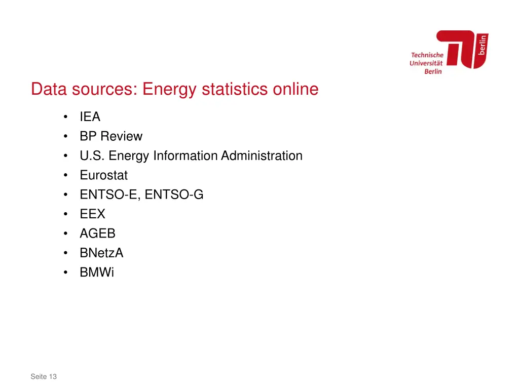 data sources energy statistics online