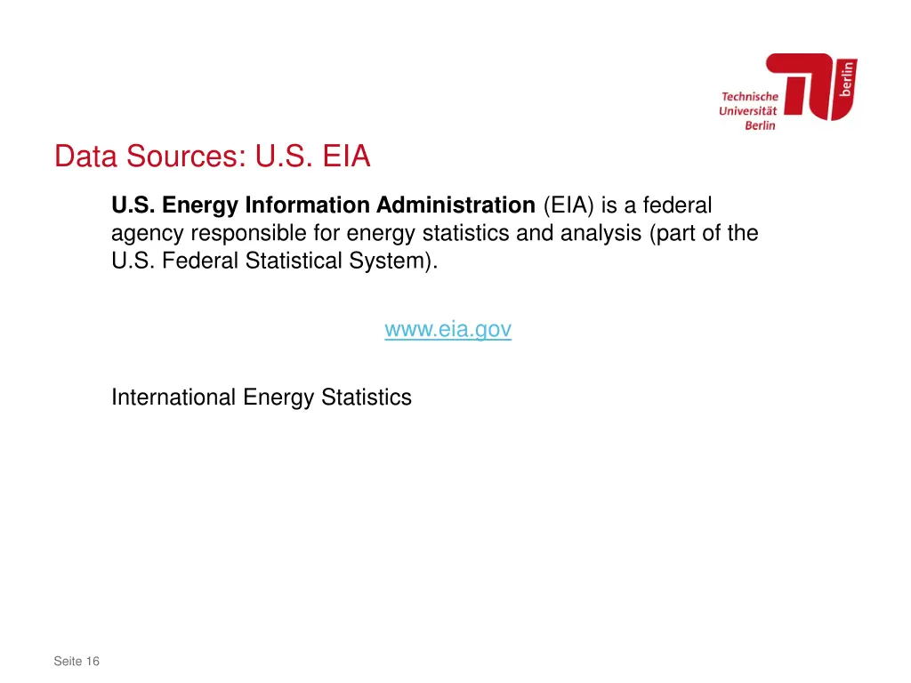 data sources u s eia