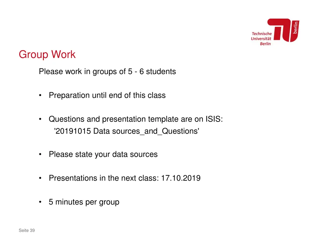 group work
