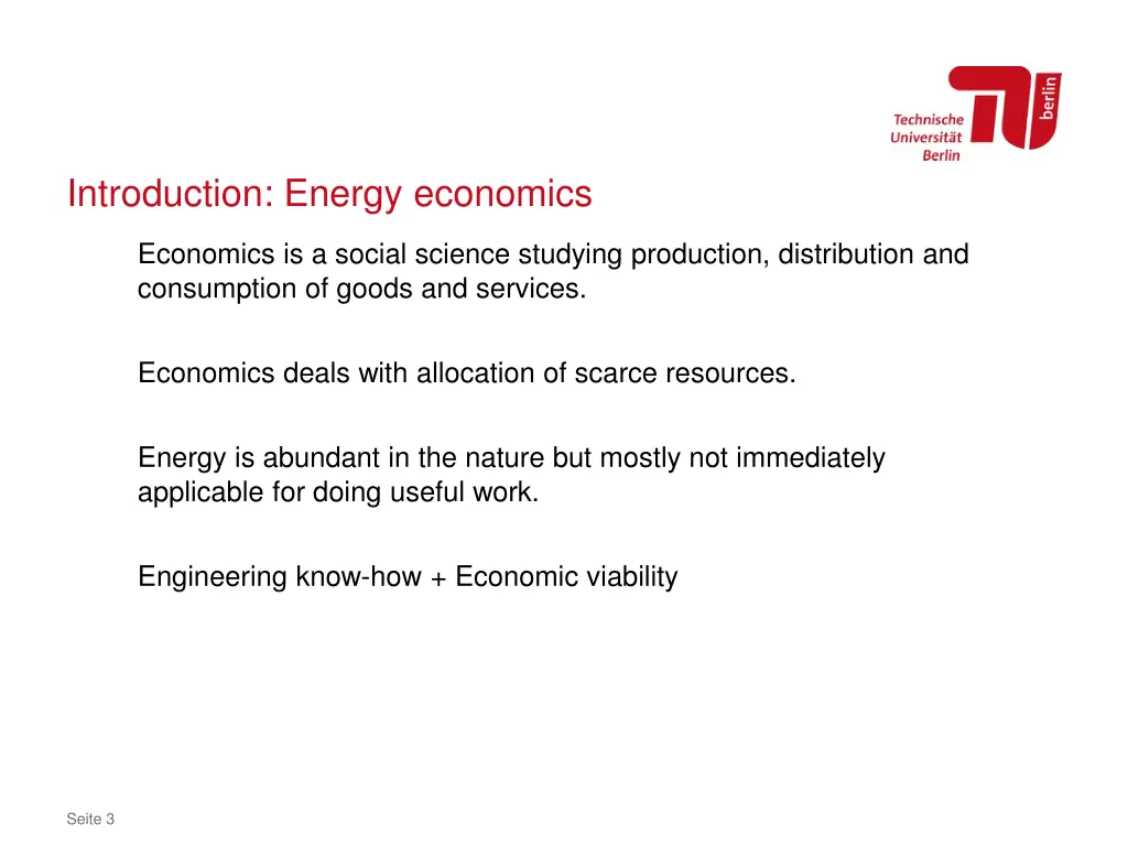introduction energy economics
