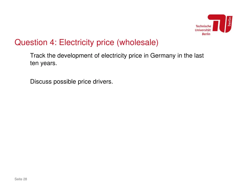question 4 electricity price wholesale