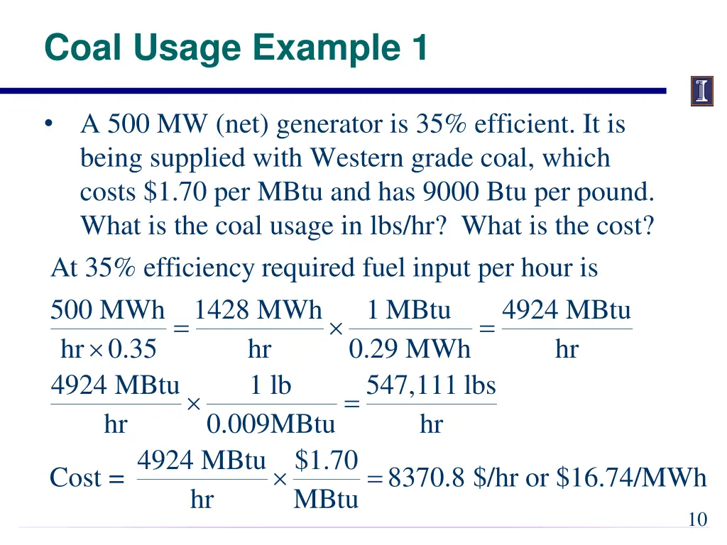 coal usage example 1