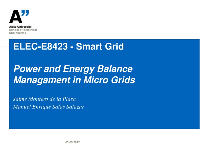 elec e8423 smart grid
