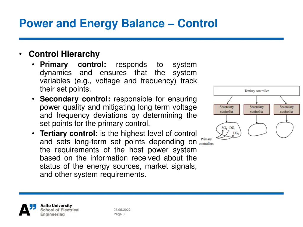 power and energy balance control 1