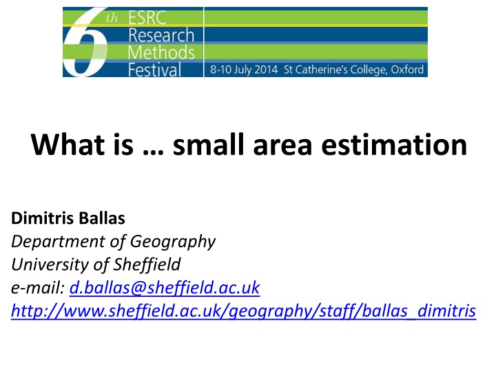 what is small area estimation