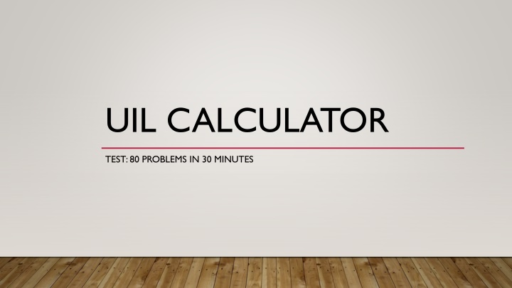 uil calculator