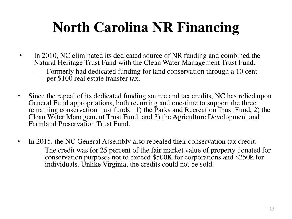 north carolina nr financing