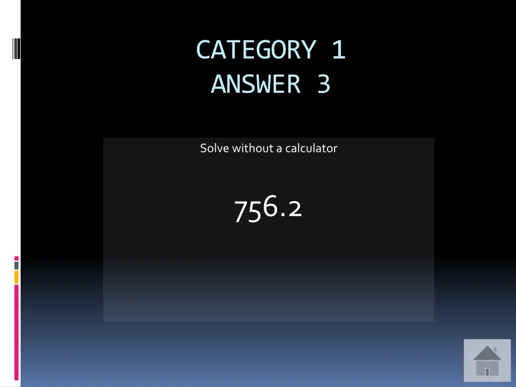 category 1 answer 3