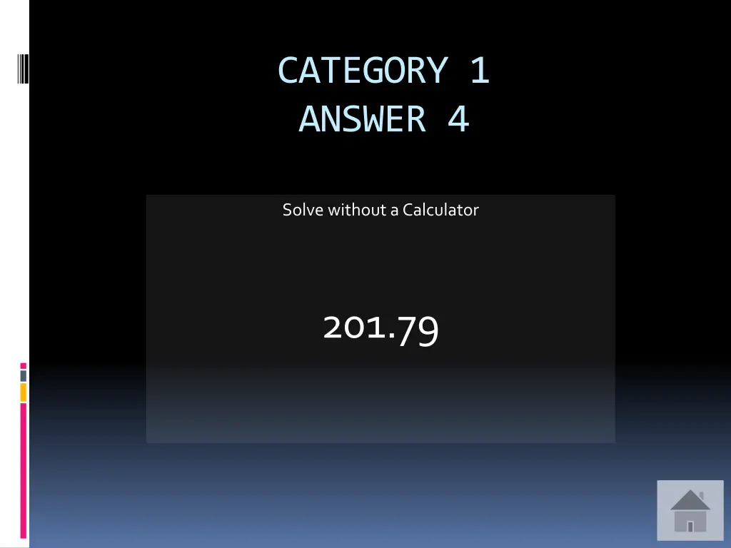 category 1 answer 4
