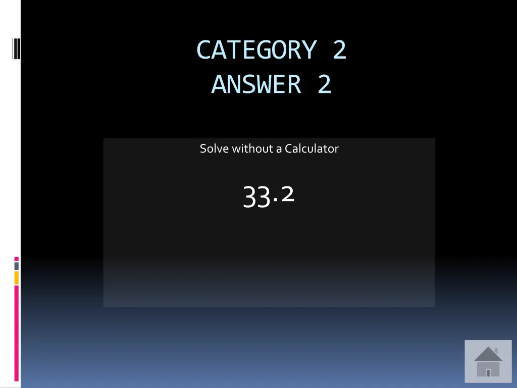category 2 answer 2
