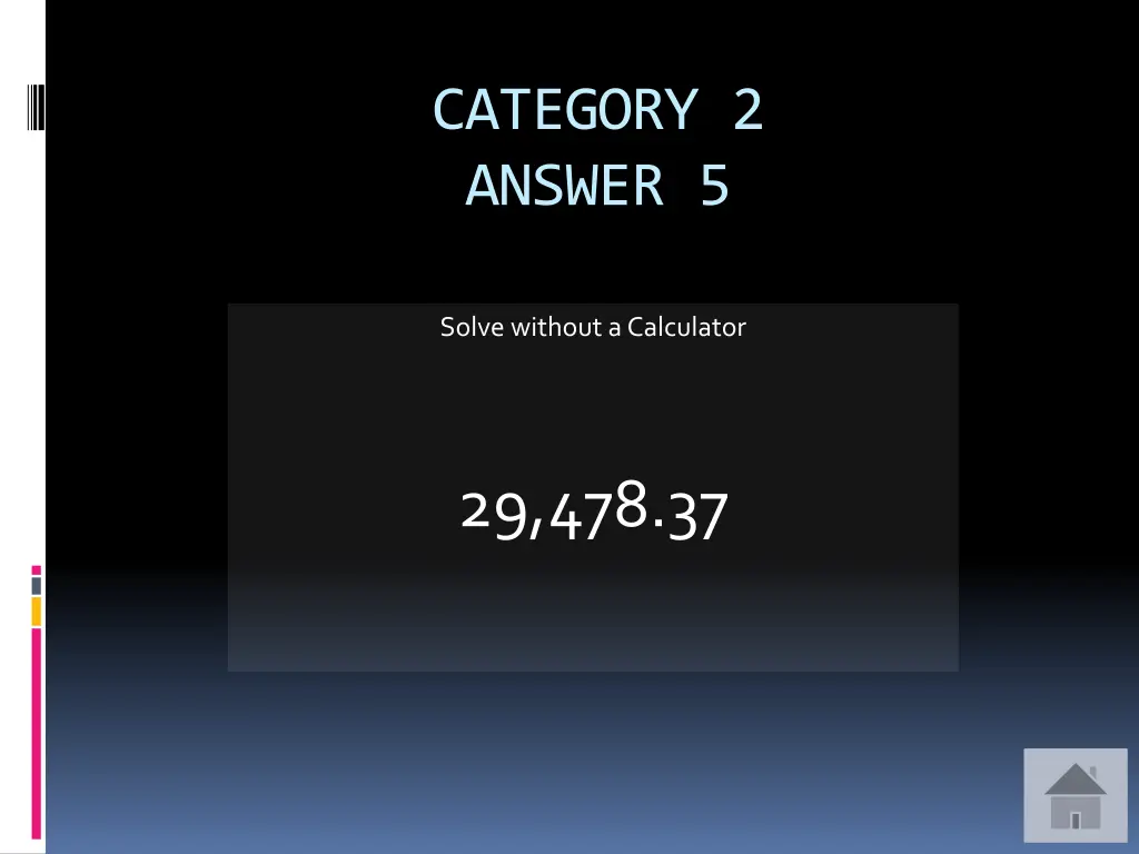 category 2 answer 5