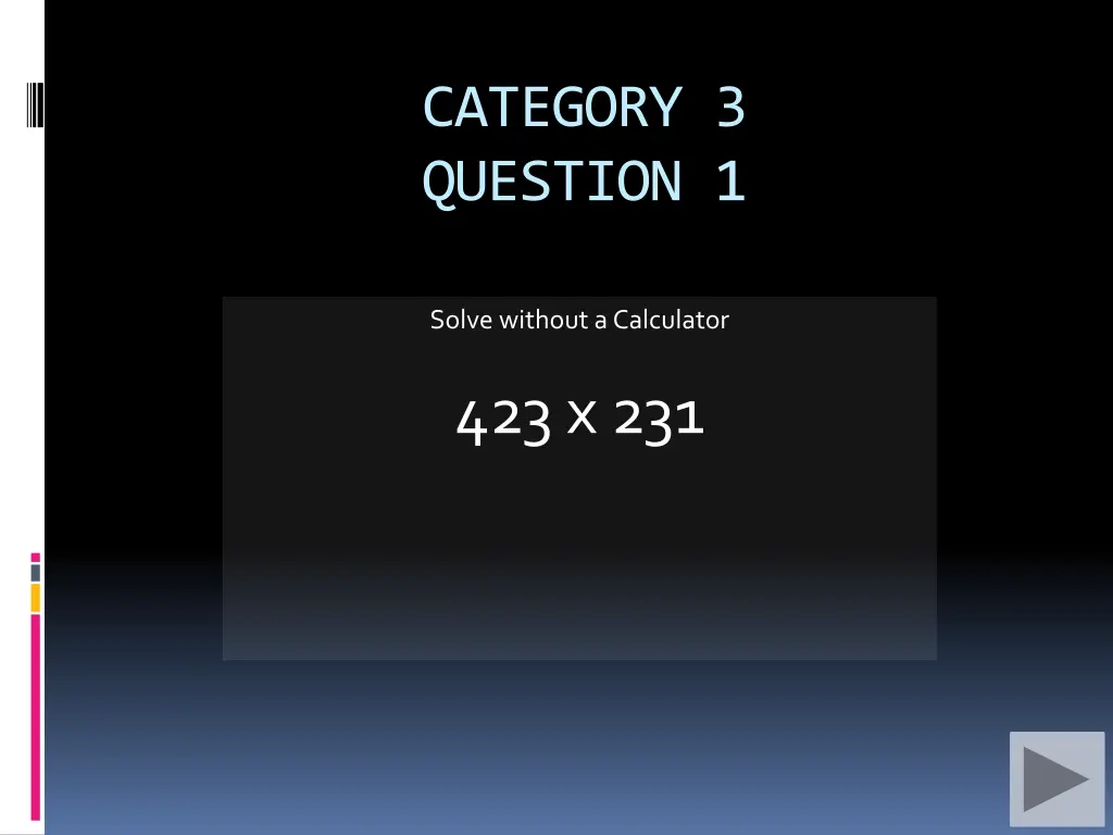 category 3 question 1