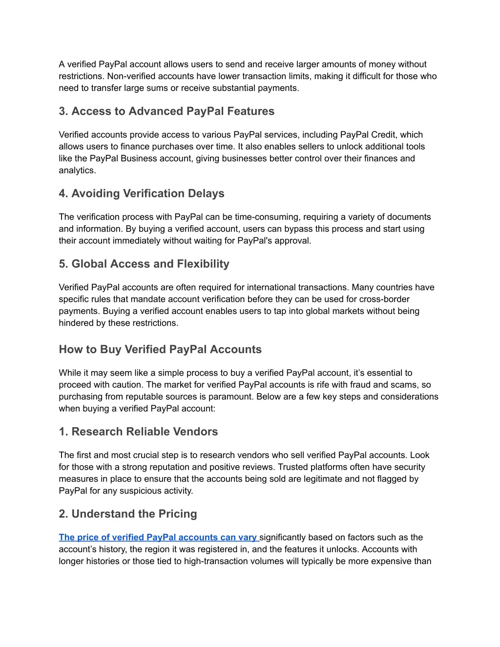 a verified paypal account allows users to send