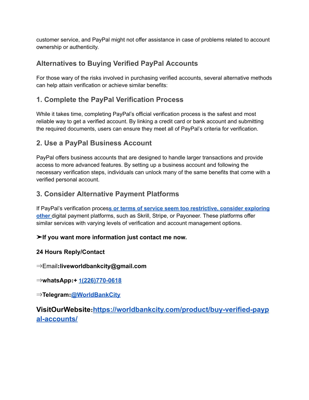 customer service and paypal might not offer