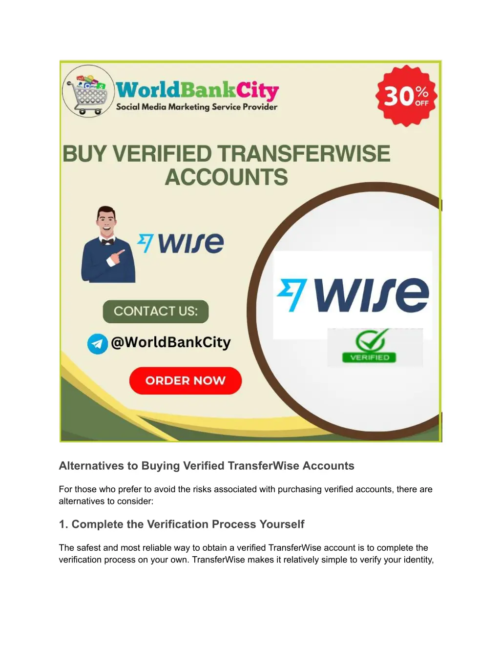 alternatives to buying verified transferwise