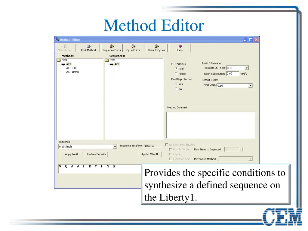 method editor