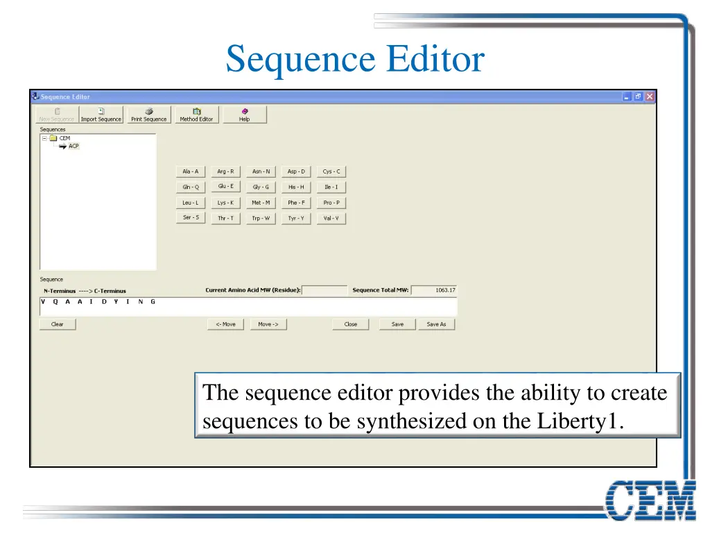 sequence editor