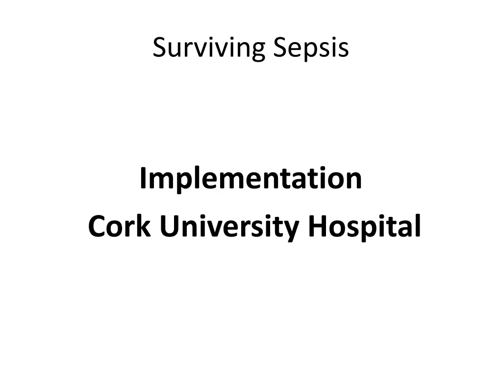 surviving sepsis