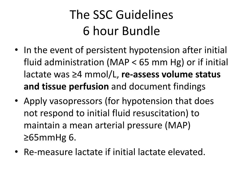 the ssc guidelines 6 hour bundle