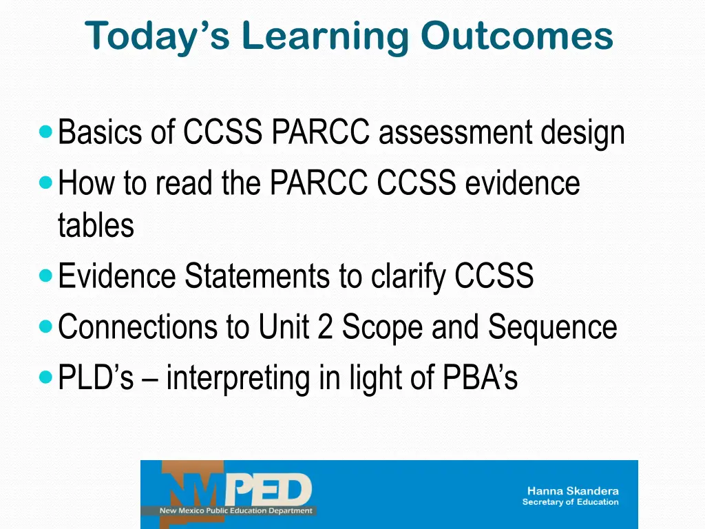 today s learning outcomes