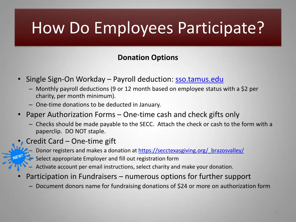 how do employees participate