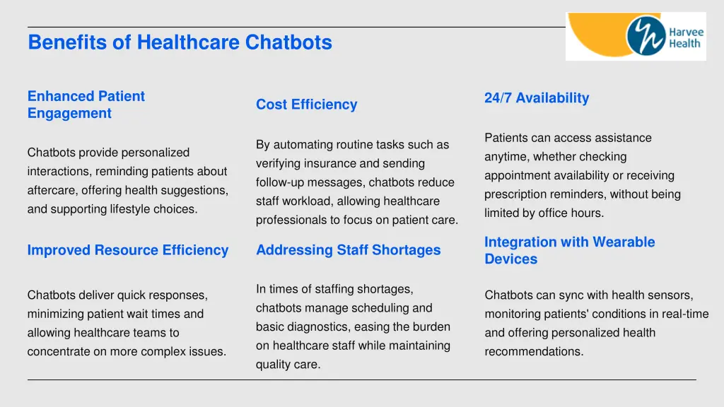 benefits of healthcare chatbots
