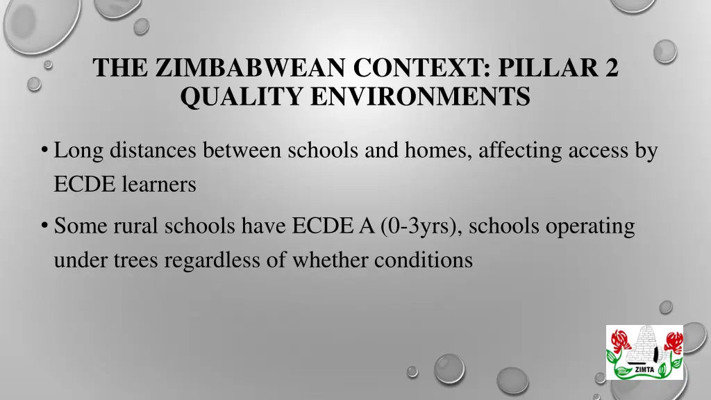 the zimbabwean context pillar 2 quality