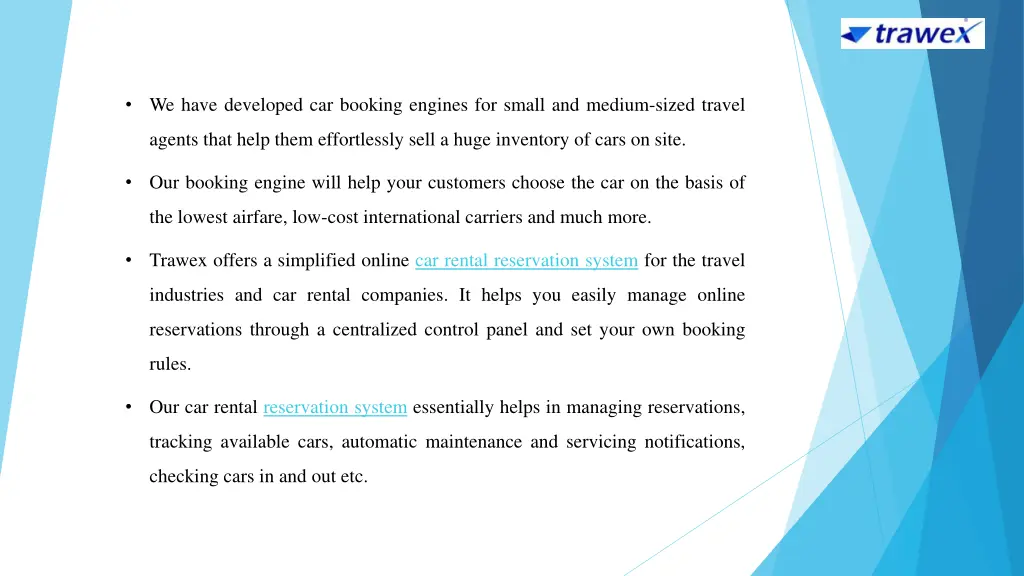 we have developed car booking engines for small